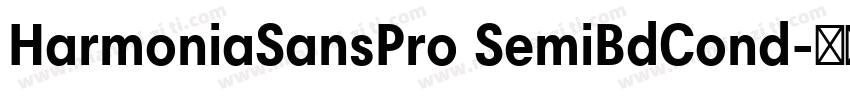 HarmoniaSansPro SemiBdCond字体转换